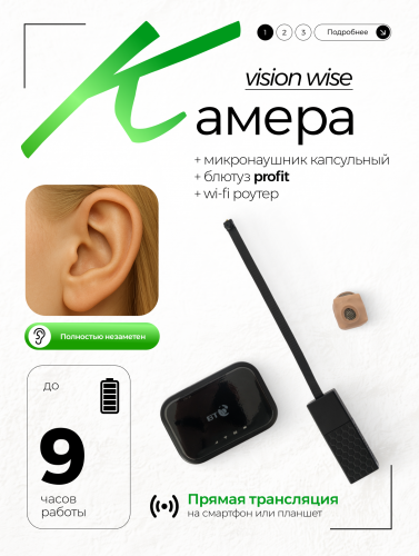 Камера Mini + роутер + наушник Micro + блютуз Kiberblue фото 19